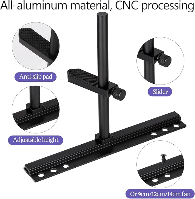 Soporte ajustable para GPU de aluminio miniatura 3
