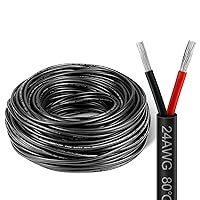Vista 9 de Cable eléctrico de calibre 18, 8 conductores, cable de cobre estañado trenzado de 100 pies, cable de alambre 18AWG 8 con chaqueta de PVC negro