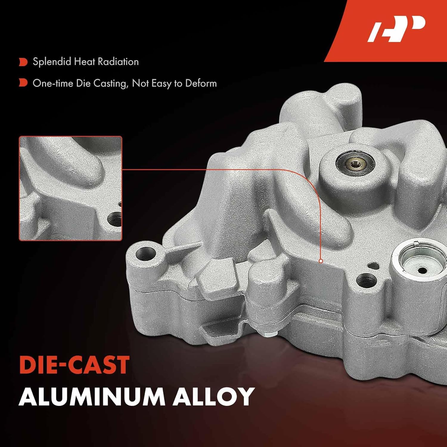 A-Premium Engine Oil Pump for 1.8L - Compatible with Mercedes-Benz C250, SLK250, 2012 2013 2014 2015, Replace# 2711800801