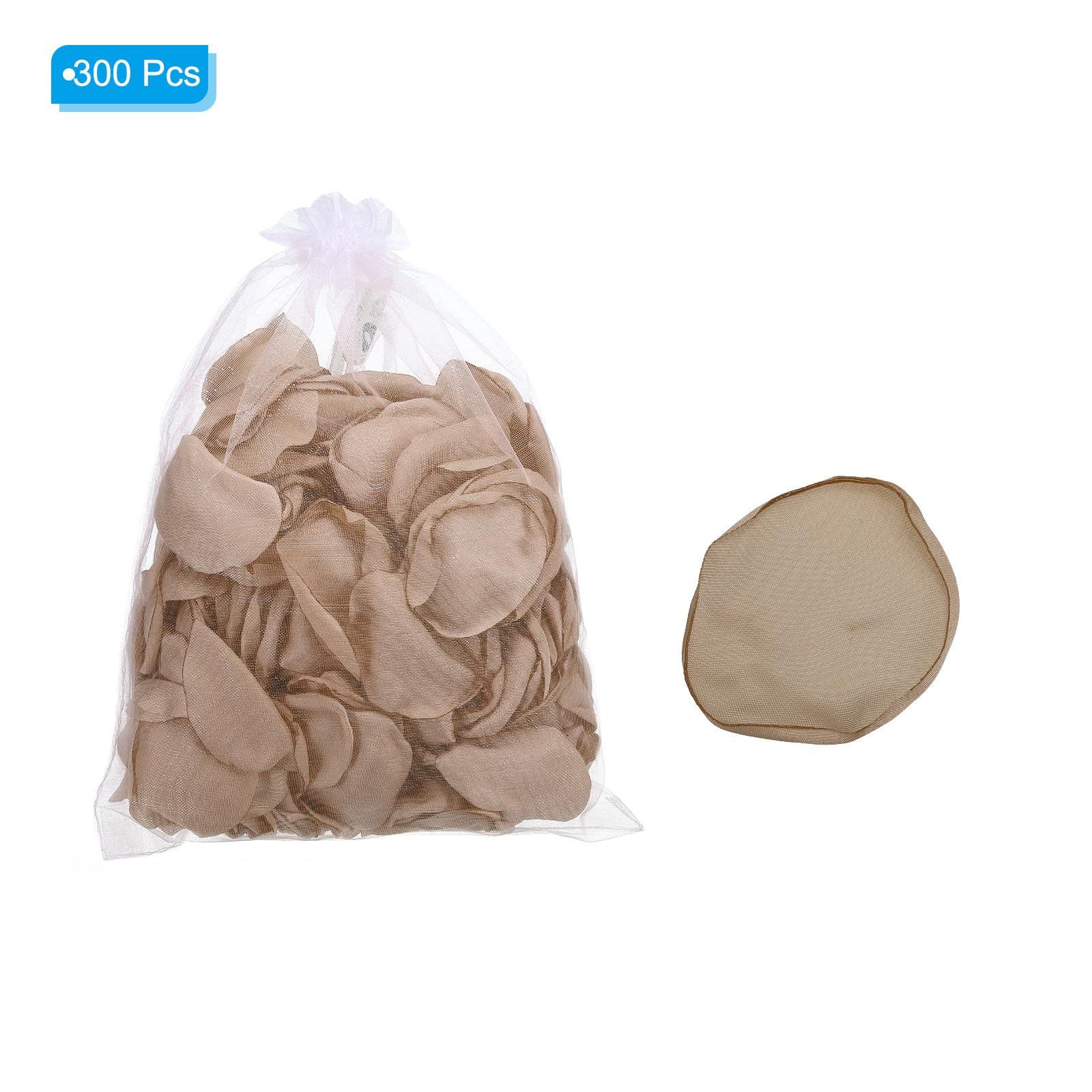 PATIKIL Silk Rose Petals, 300 Pcs Artificial Flower Petals for Wedding Decorations Romantic Night, Aisle Scatter Petals, Champagne - Image 3