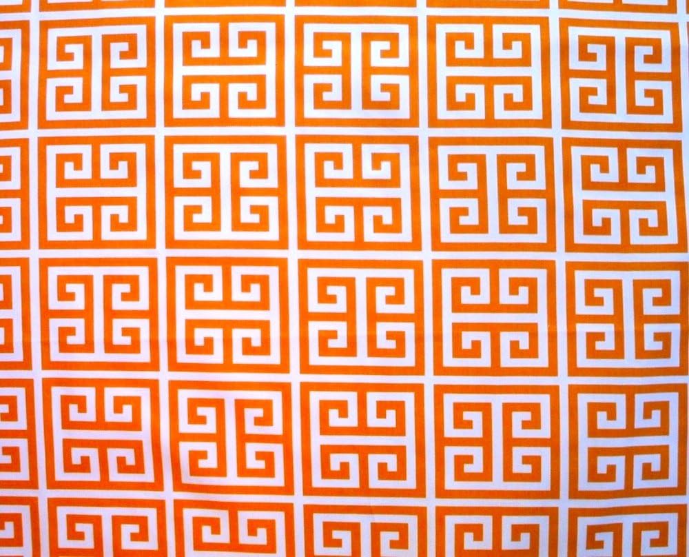 Towers Orange Geometric Reversible Baby Crib Quilt