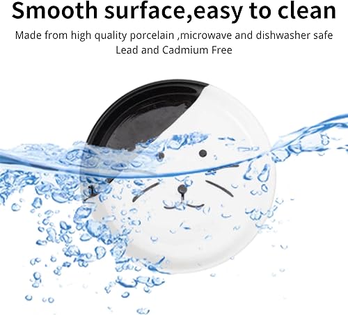 Miniatura 5 de Plato elevado de comida para gatos, cerámica, soporte antideslizante, estación de alimentación elevada, 5 pulgadas, poco profundo para bigotes, apto