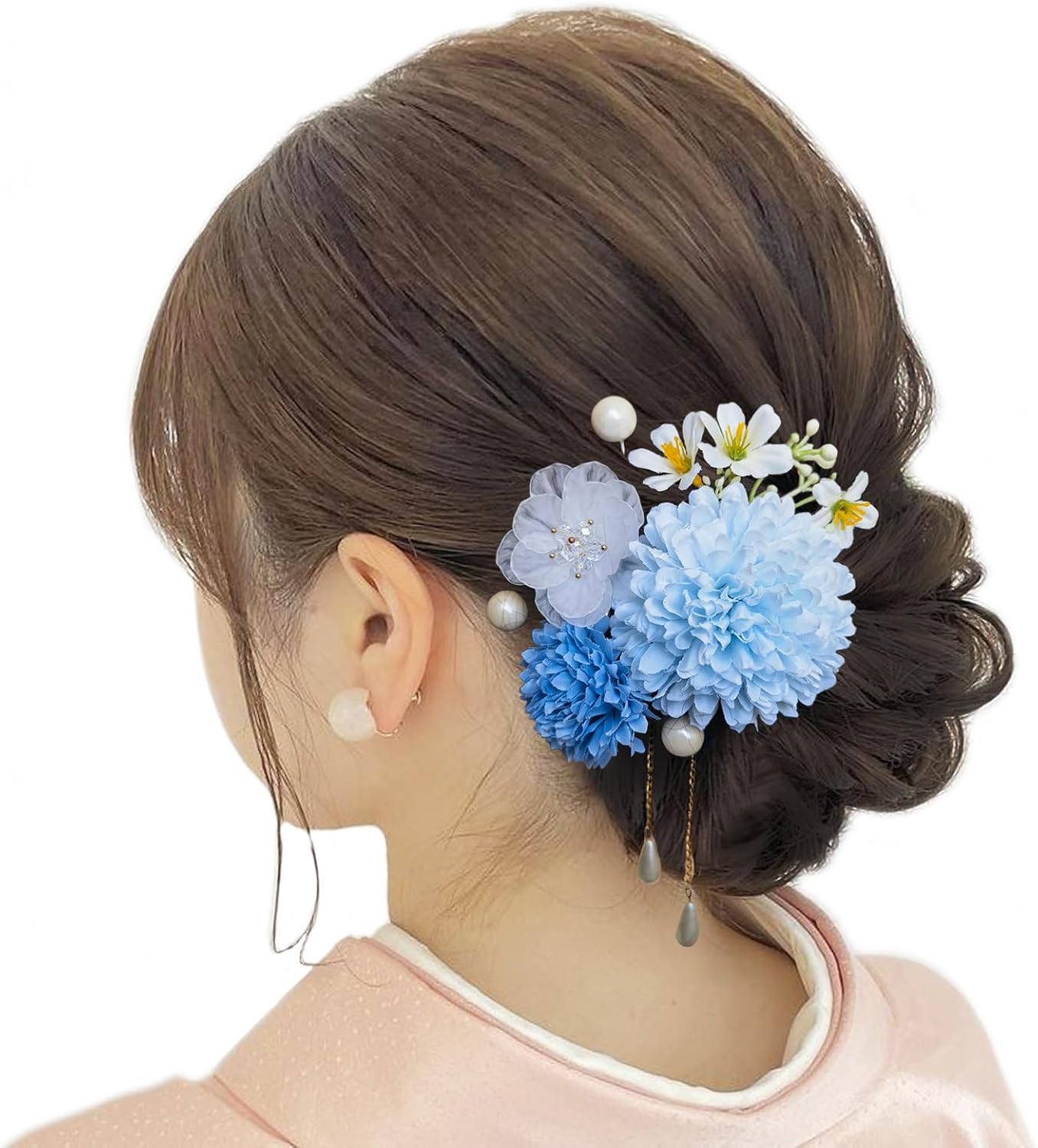 成人式 髪飾り 髪飾り 浴衣 和装 着物 デイジー プリザーブドフラワー  