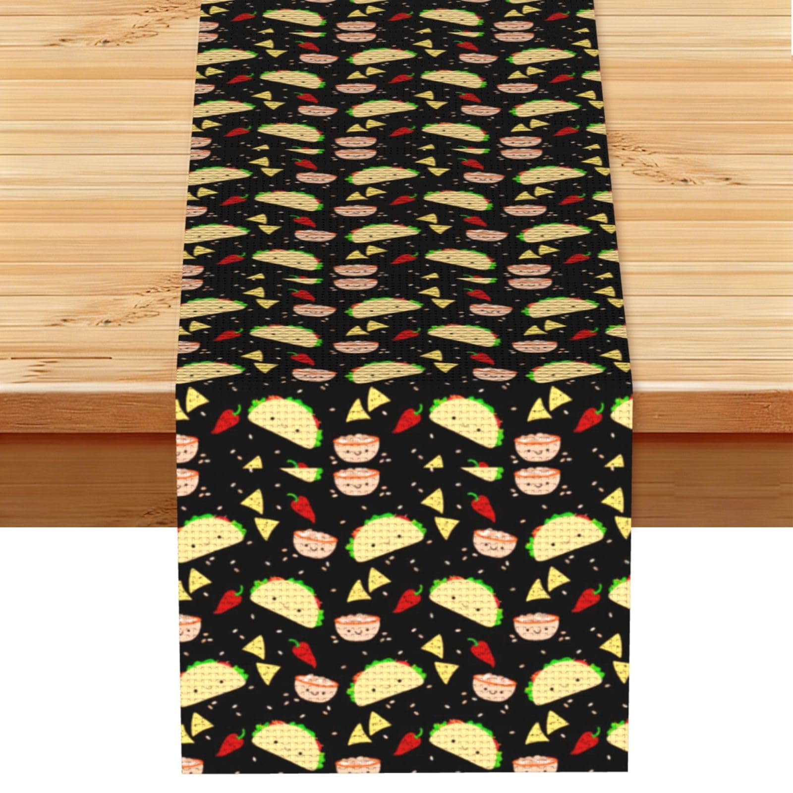 Tuesday Party Stylish Printed Table Cloth, Decorative Table Runner 13x72in for Home, Party and Banquet Home Decor