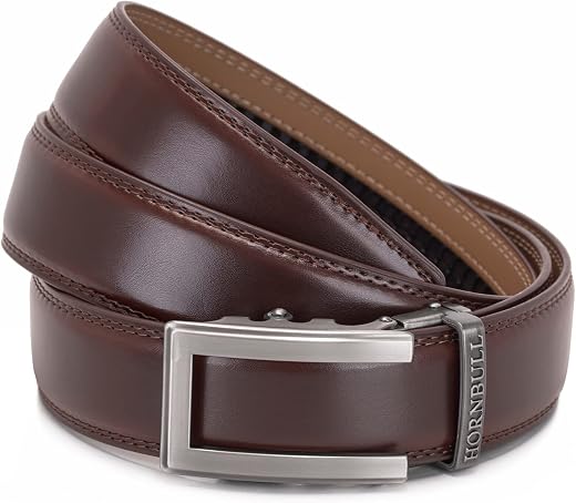 HORNBULL Riga Leather Belt for Men | Mens Belt Autolock | Formal and Casual Leather Belt…