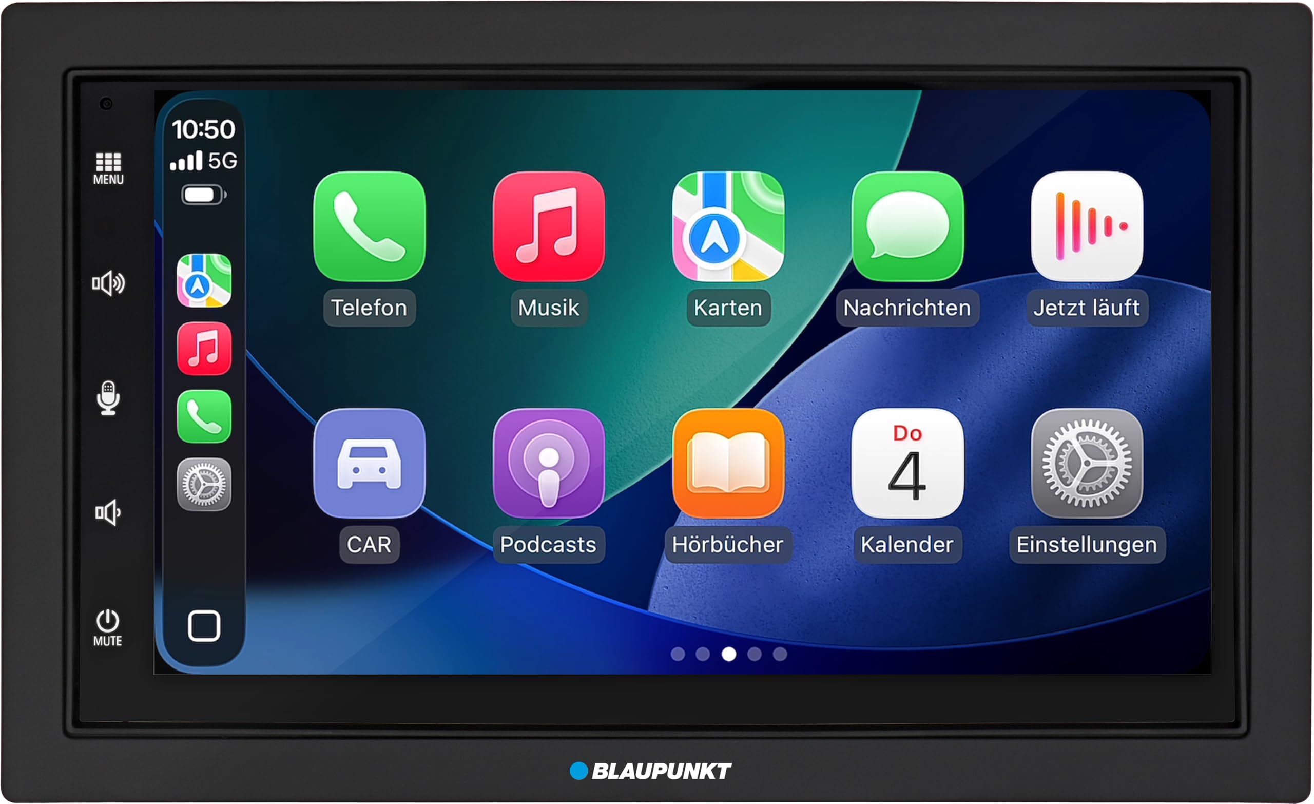 Blaupunkt Madrid 200 BT Bluetooth, RDS Tuner, handsfree, USB, Aux-In, 1-DIN, zwart