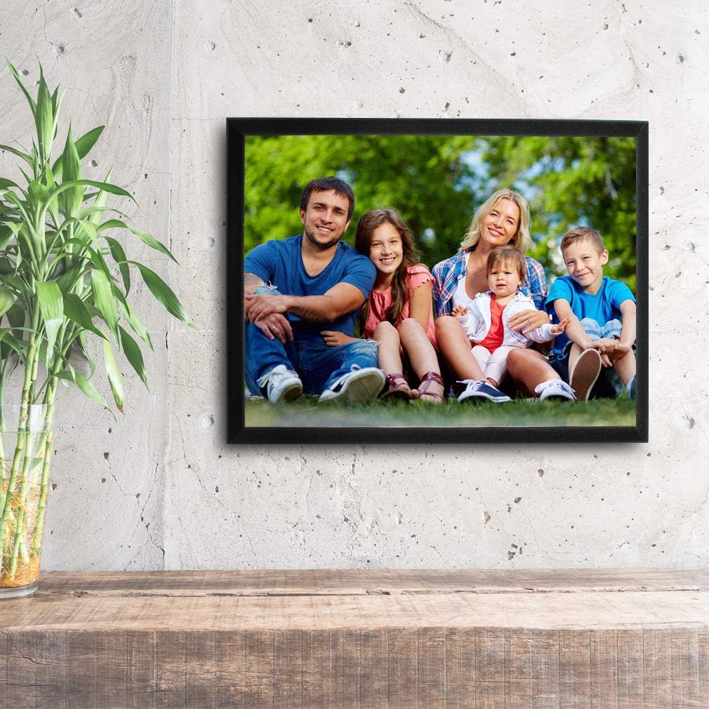 Style In Print Custom Home Decor Wall Plaque Sign Personalized Photo Picture & Text Wooden Art Picture Frame Portrait Orientation 7x9 Inches