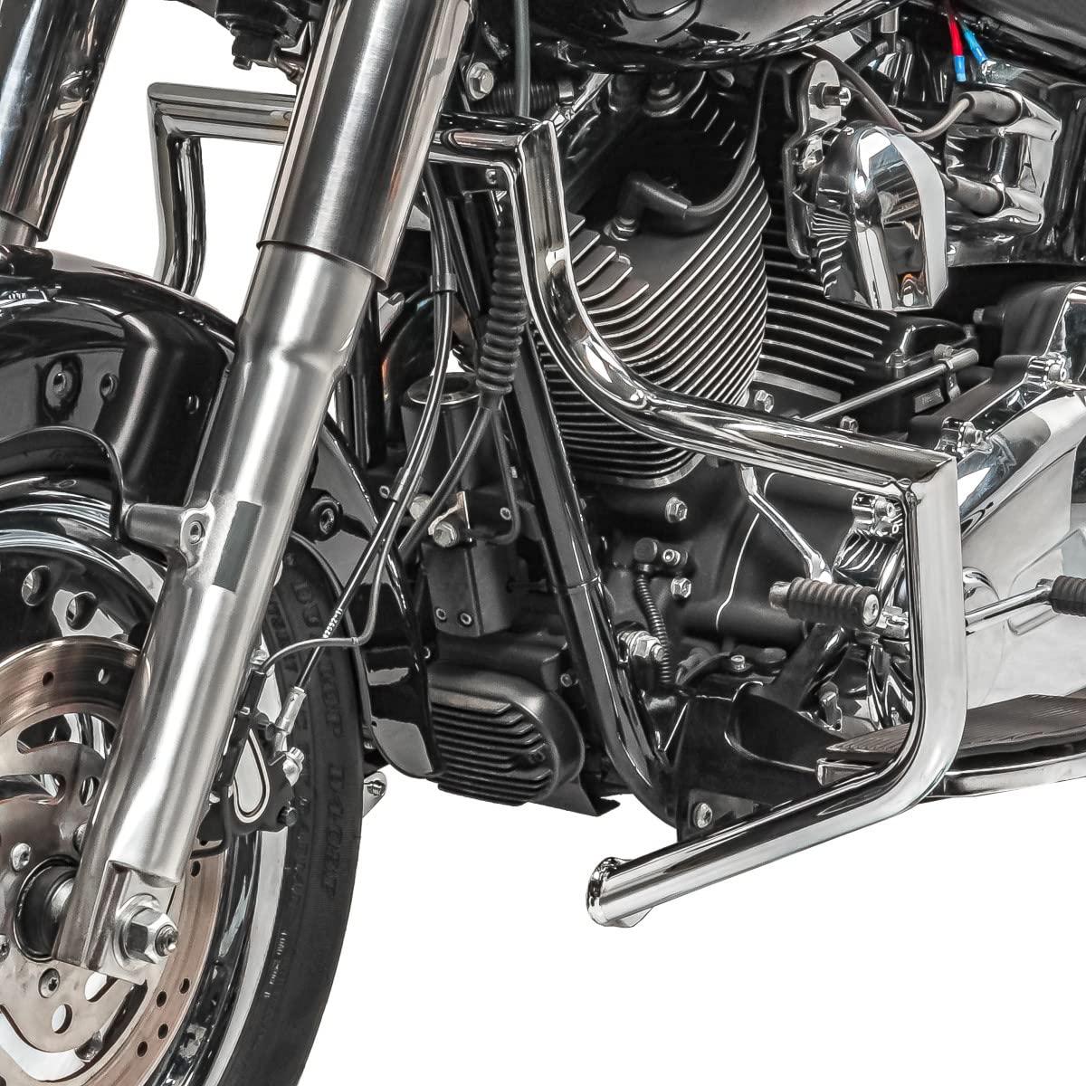 Sturzbügel Kompatibel mit Harley Davidson Heritage Softail Classic 00-17 Craftride ST1 Chrom