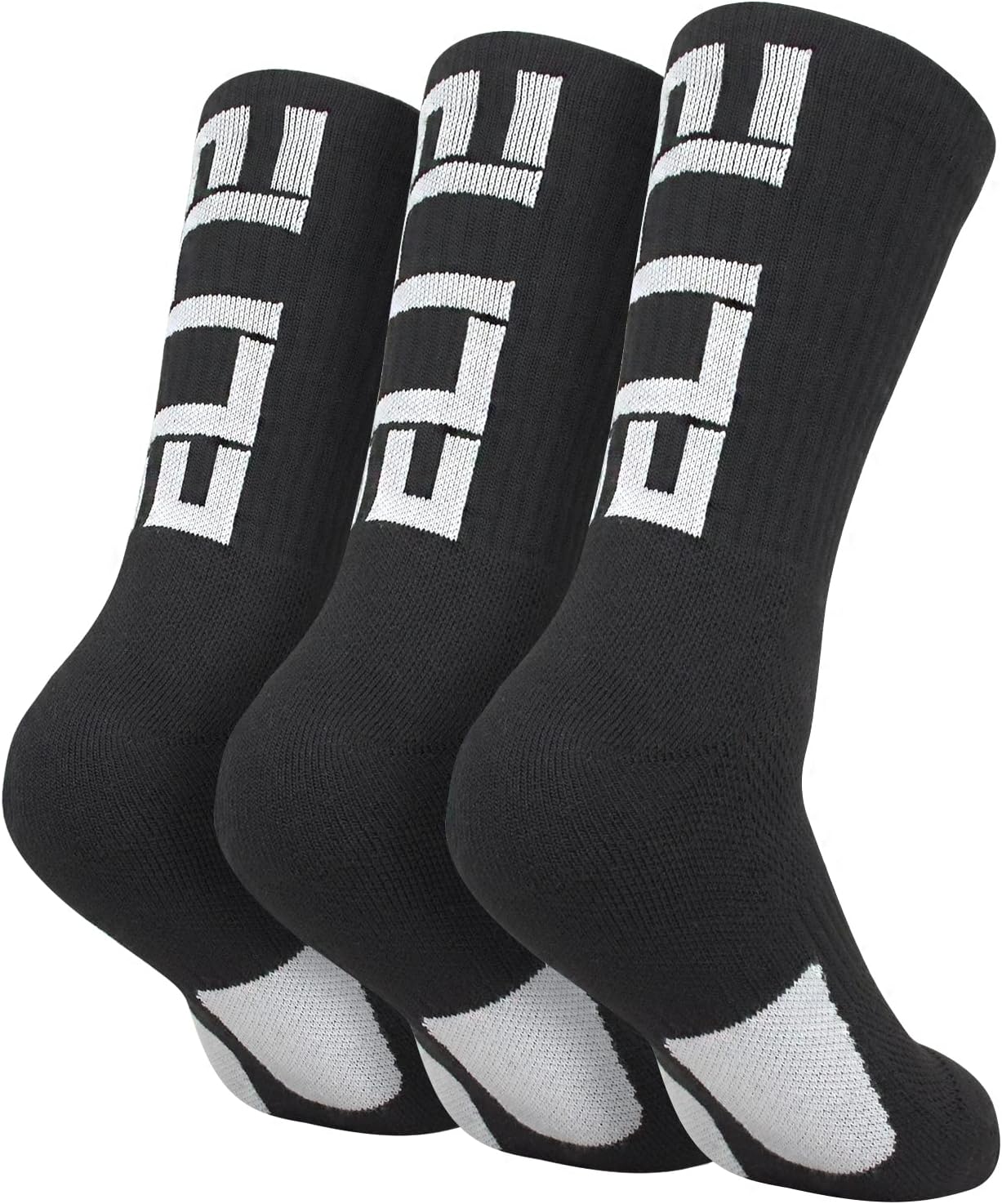 Basketball Crew Socks for Men and Women, Cushion Performance Athletic Basketball Socks