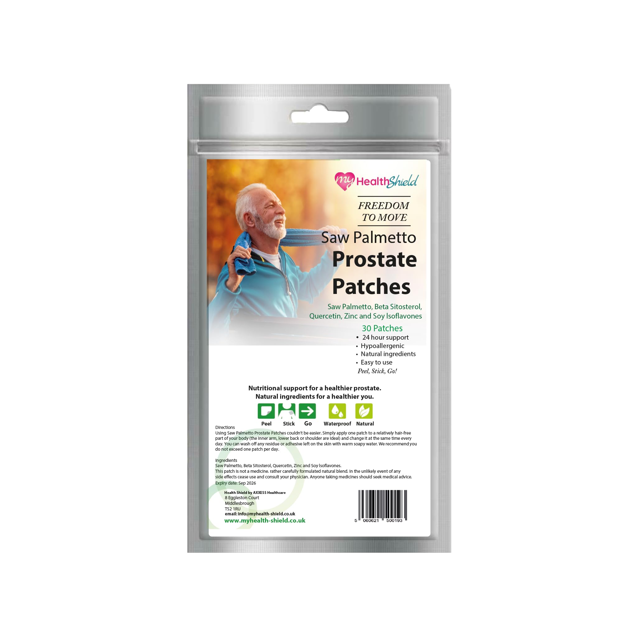 Prostate Patches - 30 Day Supply | Prostate Health | Natural Patches