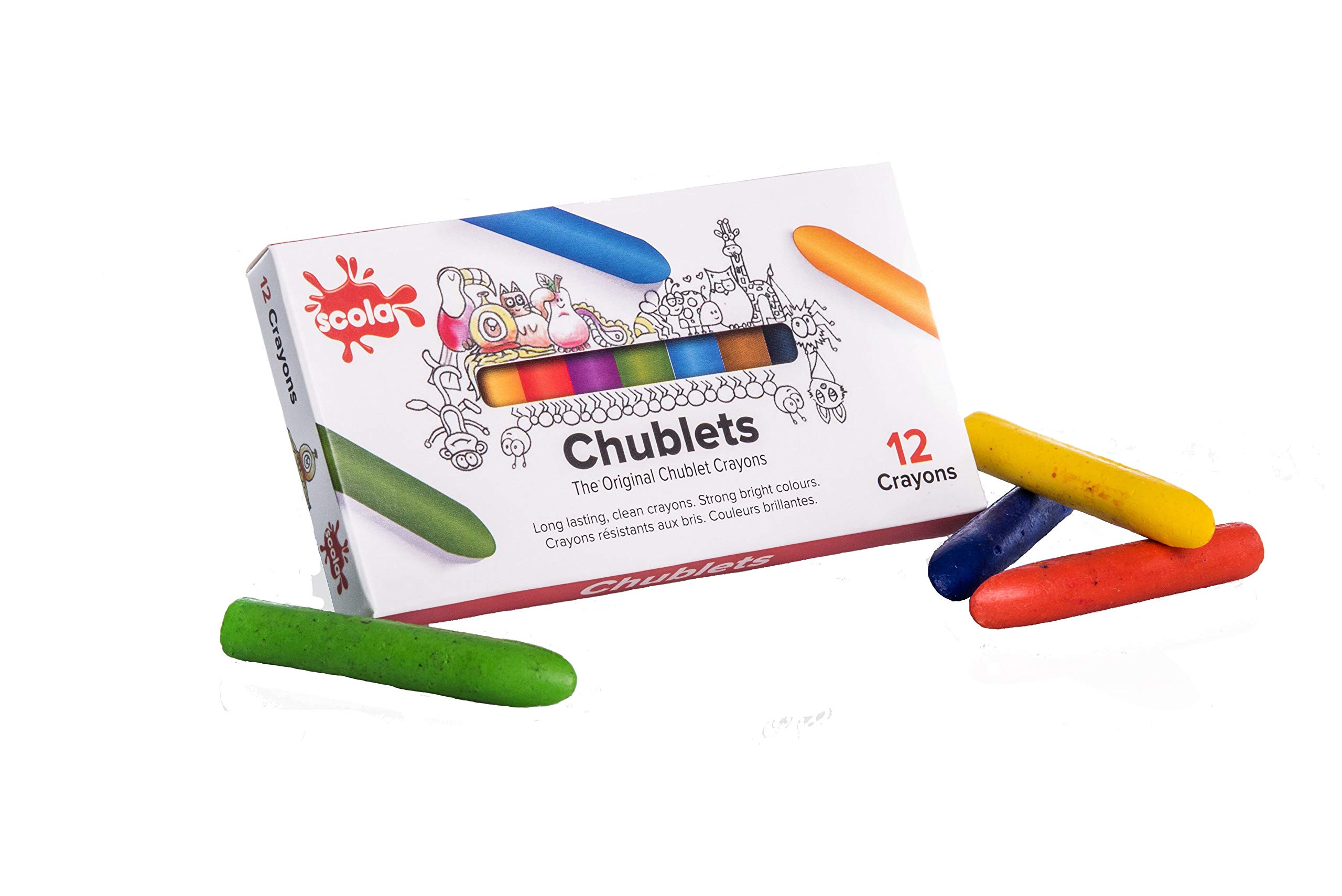 Scola, CB1 Assorted Colour Chublet, Pack of 12