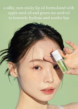 NOONI Korean Vegan Lip Oil - Appleblacktea, 0.12 Fl Oz + Korean Lip Oil - Appletea, 0.12 Fl Oz Bundle