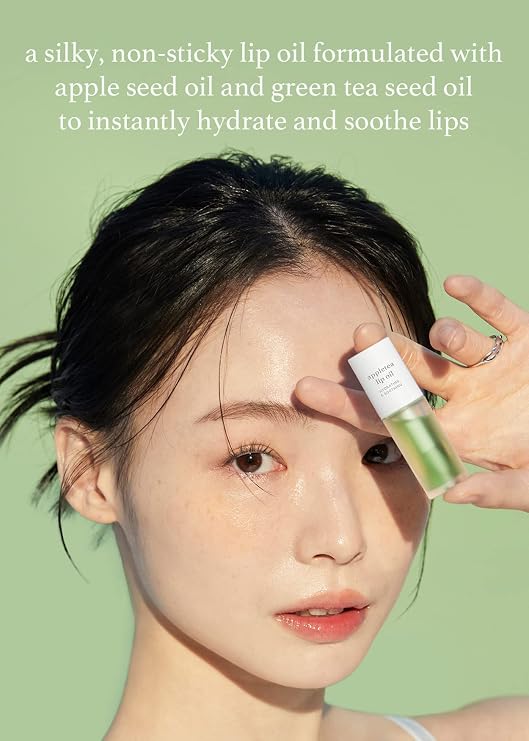 NOONI Korean Vegan Lip Oil - Appleblacktea, 0.12 Fl Oz + Korean Lip Oil - Appletea, 0.12 Fl Oz Bundle