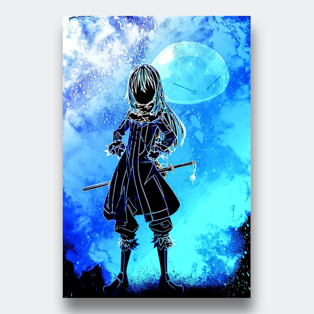 XtremeSkins Designs Print Wooden Framed Canvas Wall Art Decoration Poster (10x14 Inch) - Soul of the Demon Slime