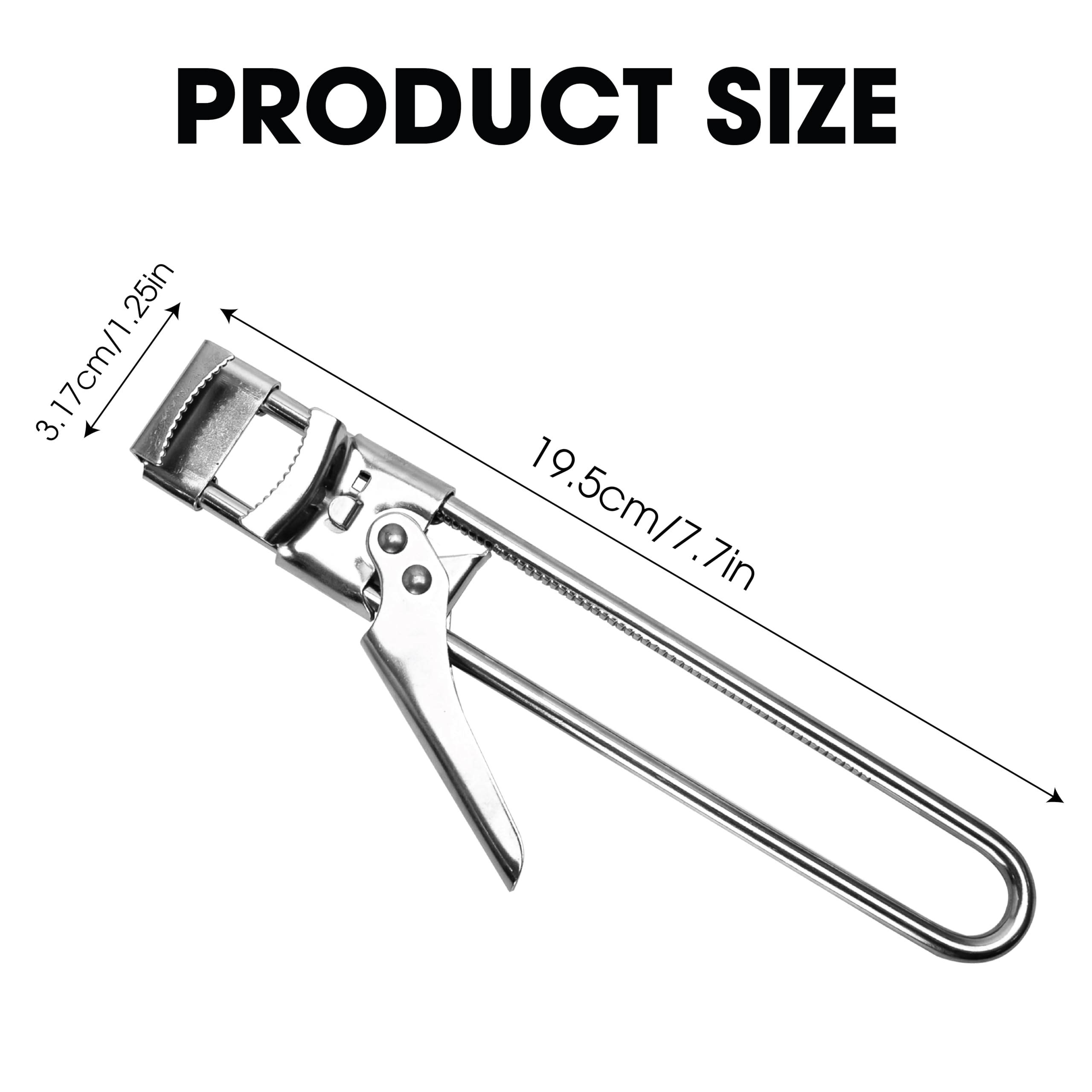 Jar, Bottle, Can Lid Openers - Adjustable Multifunctional, Stainless Steel Manual Cap Grip Remover for Canning Top, A Kitchen Tool for Seniors, Weak Hands, Vintage Old School Life Hack Gadgets