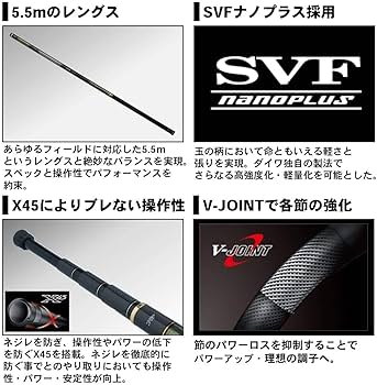 Daiwa 銀狼王牙 玉の柄 55 Amazon | ダイワ(DAIWA) 磯玉の柄 銀狼王牙 玉の柄 55 釣り竿 | ダイワ