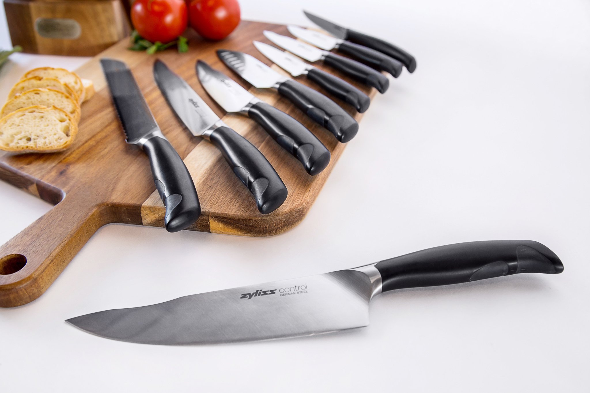 Zyliss - Cuchillo de Control, Color Negro, Negro/Plata, 16,5 cm
