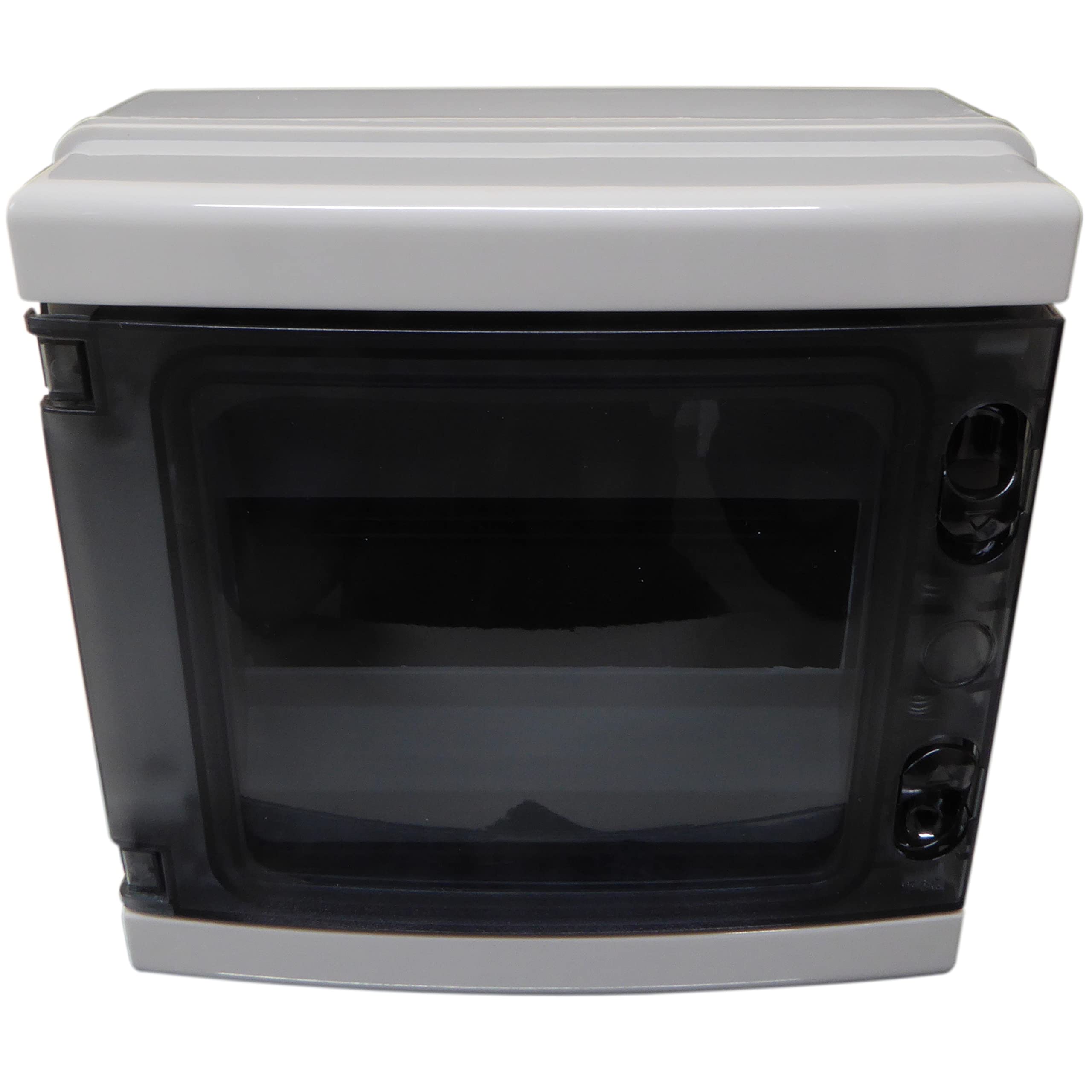 8 Module Way IP65 DIN Rail Enclosure Box with Door Outdoor Weatherproof Waterproof Ideal for Consumer Unit RCD Contactors Timers etc