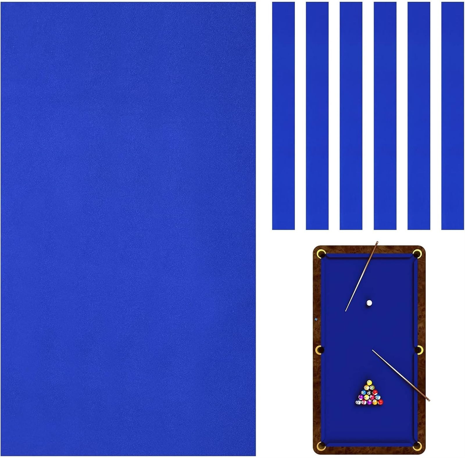 THE WHITE SHOP Billiard Cloth 8' Billiard Table Felt Pro Billiard Cloth for 8' Billiard Table Pre-cut Billiard Table Felt for Home Club Bar Indoor Sports Games