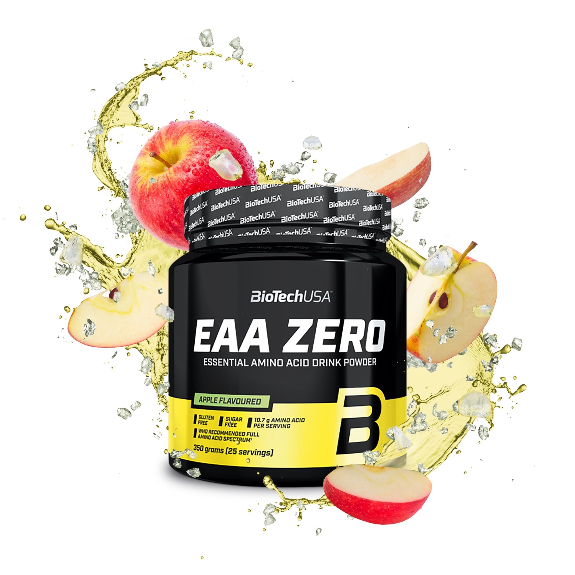BioTechUSA EAA Zero - Essential Amino Acid Power | 7160mg EAA/porción | Proporción recomendada por la OMS | Sin azúcar, sin gluten, 350 g, Limón — view 14