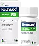 FeraMAX Pd 150 Iron Supplement - Once Daily High Dose Iron Supplement No.1 Recommended Treatment for Iron Deficiency Anemia - 150mg of Elemental Iron per Capsule, 100 Capsules
