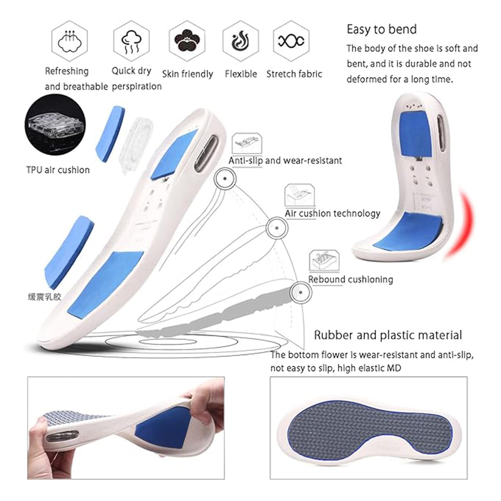 Scarpe per Diabetici da Uomo E Donna, Ortopediche Scarpe Alluce Valgo, Scarp Mediche, Scarp Estive Casual per Piedi Realizzate in Memory Foam, Uso Interno Ed Esterno