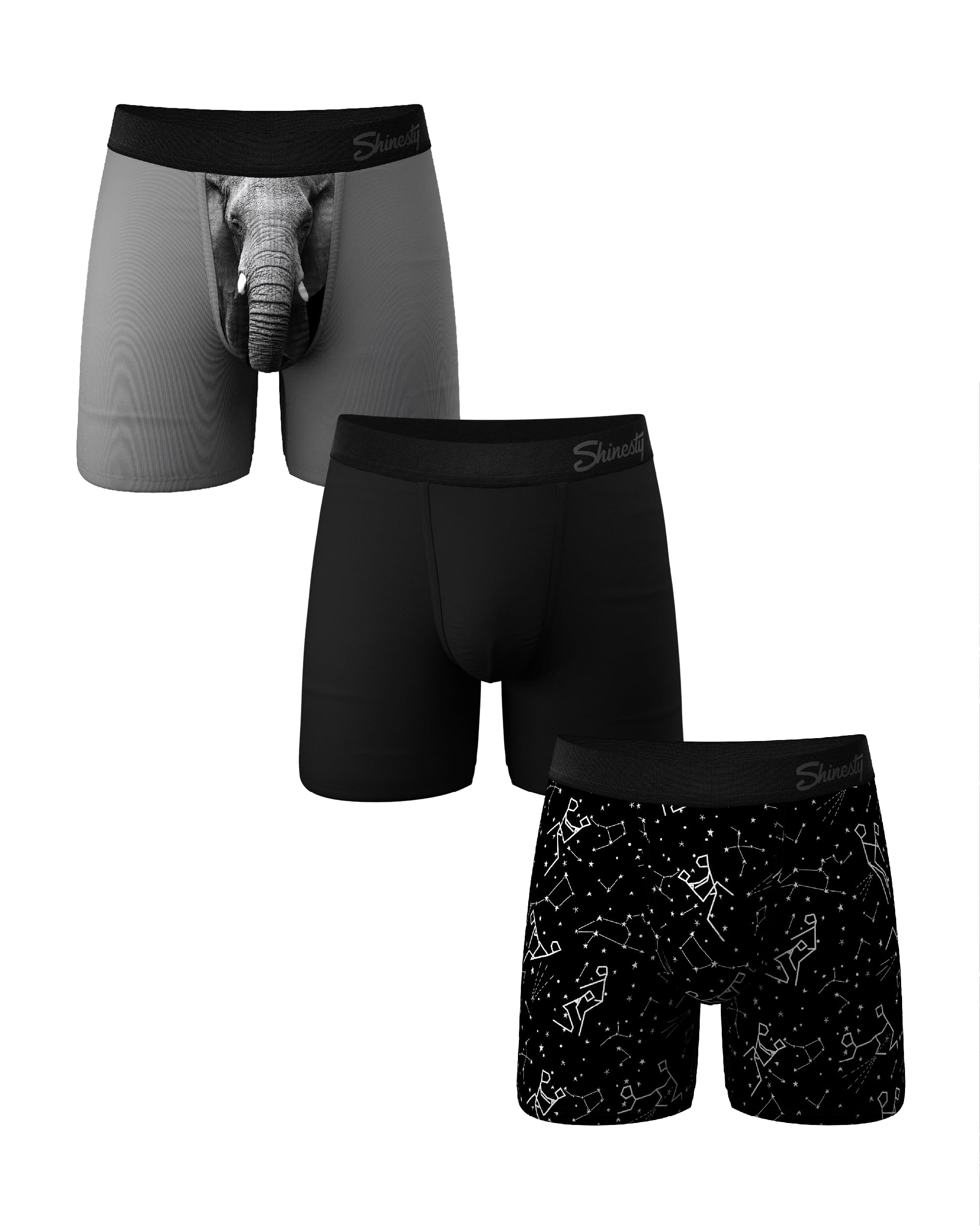 Ball Hammock Mens Boxer Briefs | Bulge Enhancing Underwear Flyless | 3 Pack