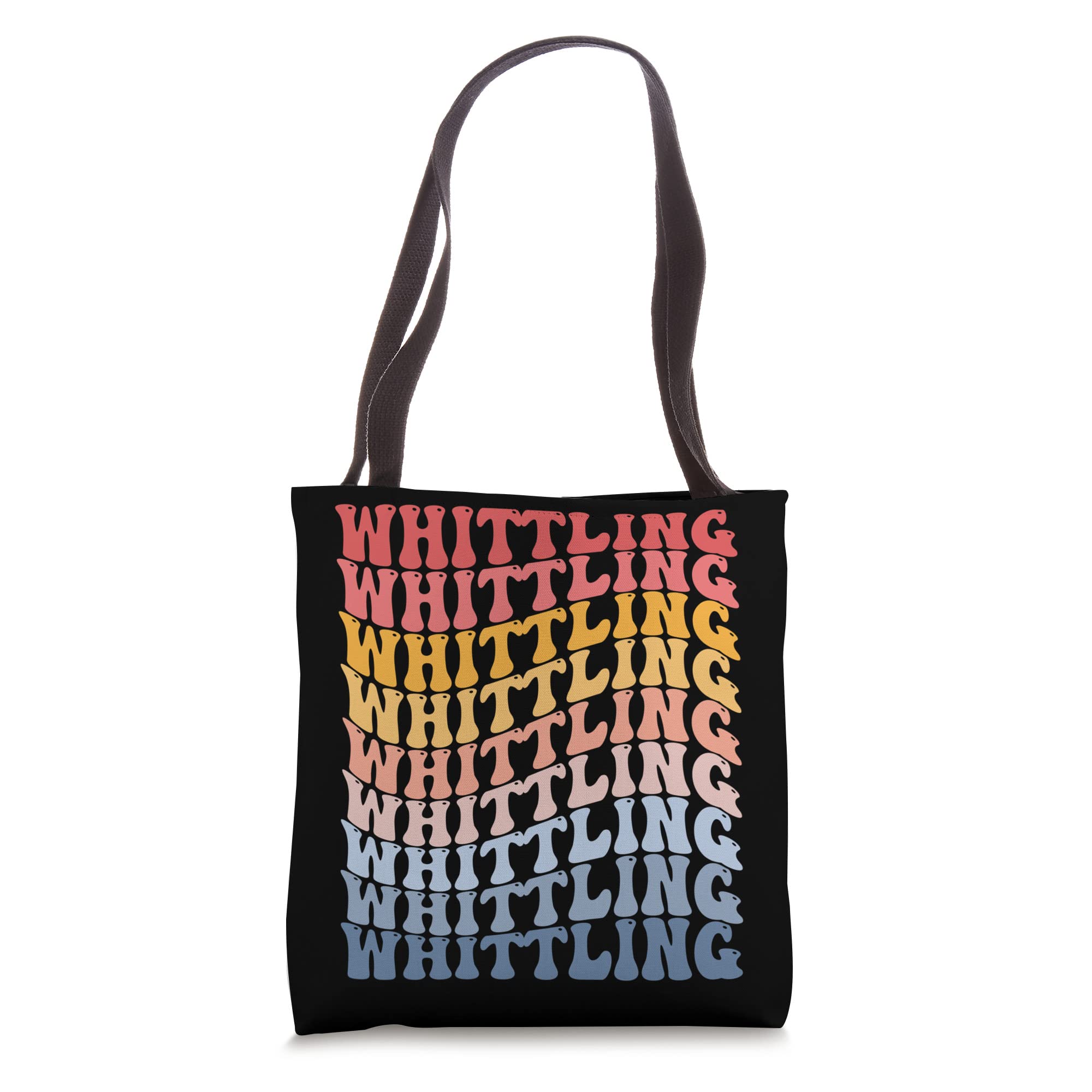 Whittling Whittler Whittle Woodworking Groovy Tote Bag