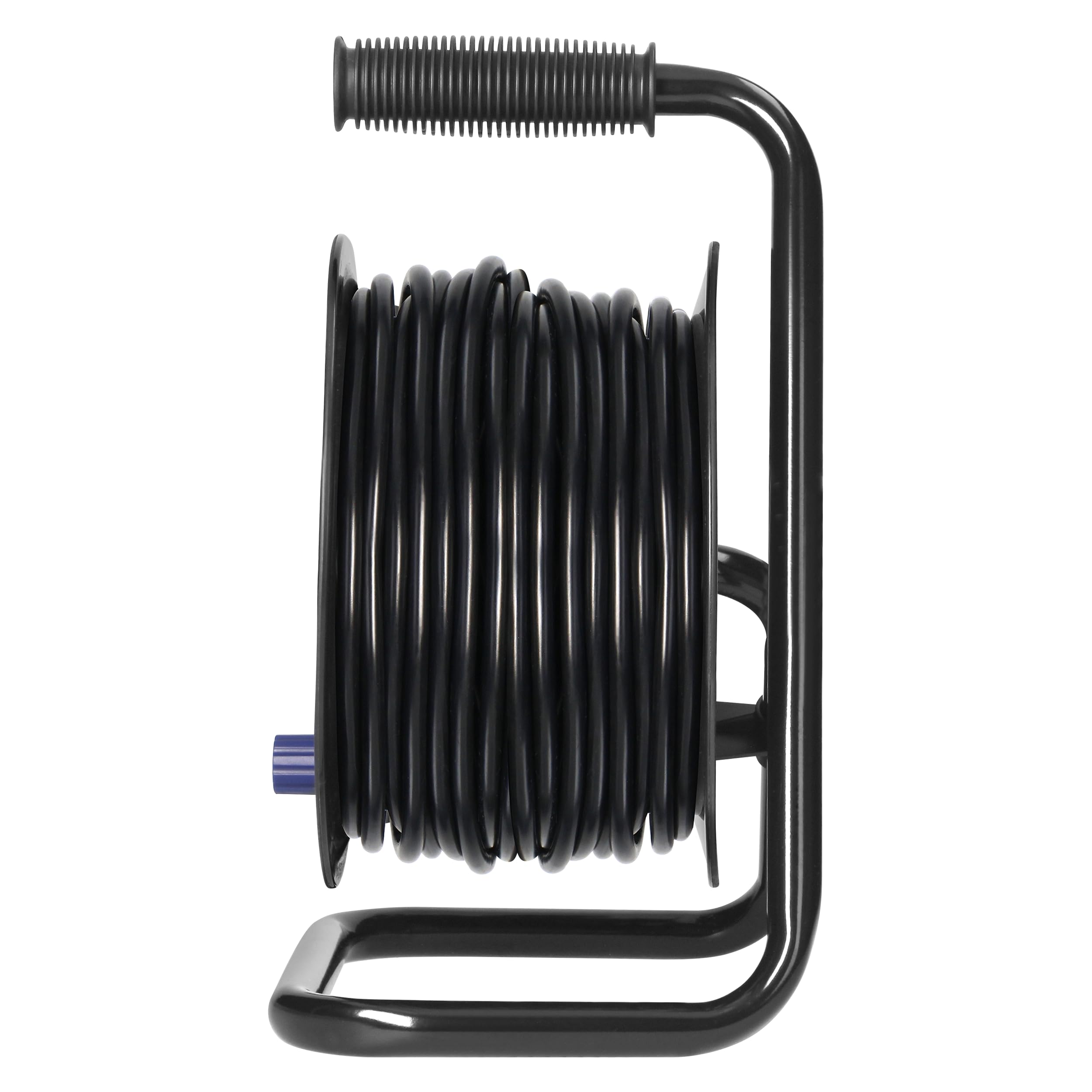 Przedłużacz Bębnowy 4 Gniazda typu Schuko 2P+Z Kabel PVC Długość 25m Wyłącznik Bezpieczeństwa Przesłony Torów Prądowych - Garaż Warsztat Prace Remontowe IP20