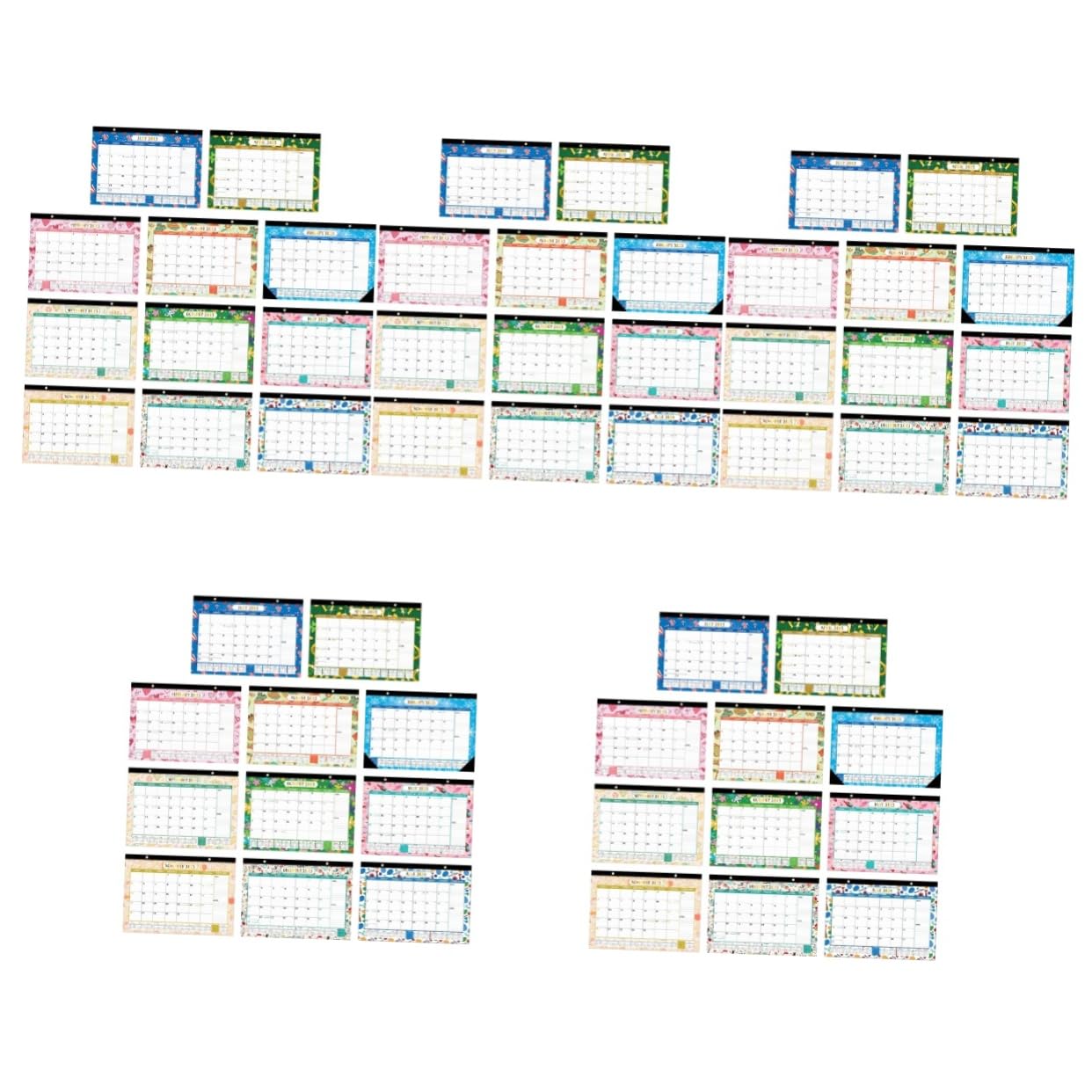 Amazon.com: Ciieeo 5pcs 2023 Wall Calendar Calender Family Calendar 2023 18  Month Calendar Workout Calendar 2023 Calendar 18 Monthly Wall Calendar  Thick Paper Office Large 120g Double-adhesive Paper : Office Products