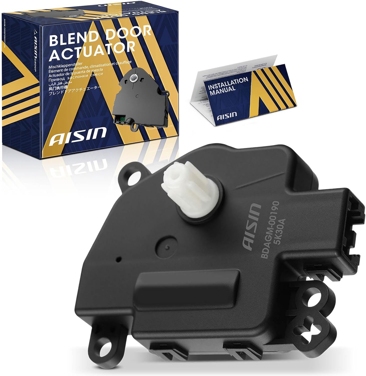 AISIN AFTERMARKET BDAGM-00190 Main or Hybrid Battery HVAC Air Door Actuator - Compatible with Ford F-150 2009-2014, Escape 2008-2012, Expedition 2007-2017, C-Max 2013-2018, Mazda Tribute 2008-2011