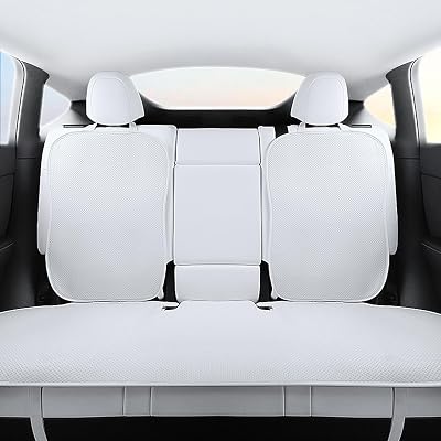 TOPABYTE Rear Car Seat Cover for Tesla Model 3 Highland 2017-2026 Four Seasons Universal Protector Pad Mat Interior Decoration Accessories