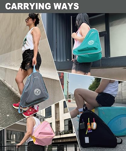 Miniatura 63 de Bolsa de patinaje para patines de hielo, en línea, patines y cuádruples - Niños y adultos Arco iris/Leo