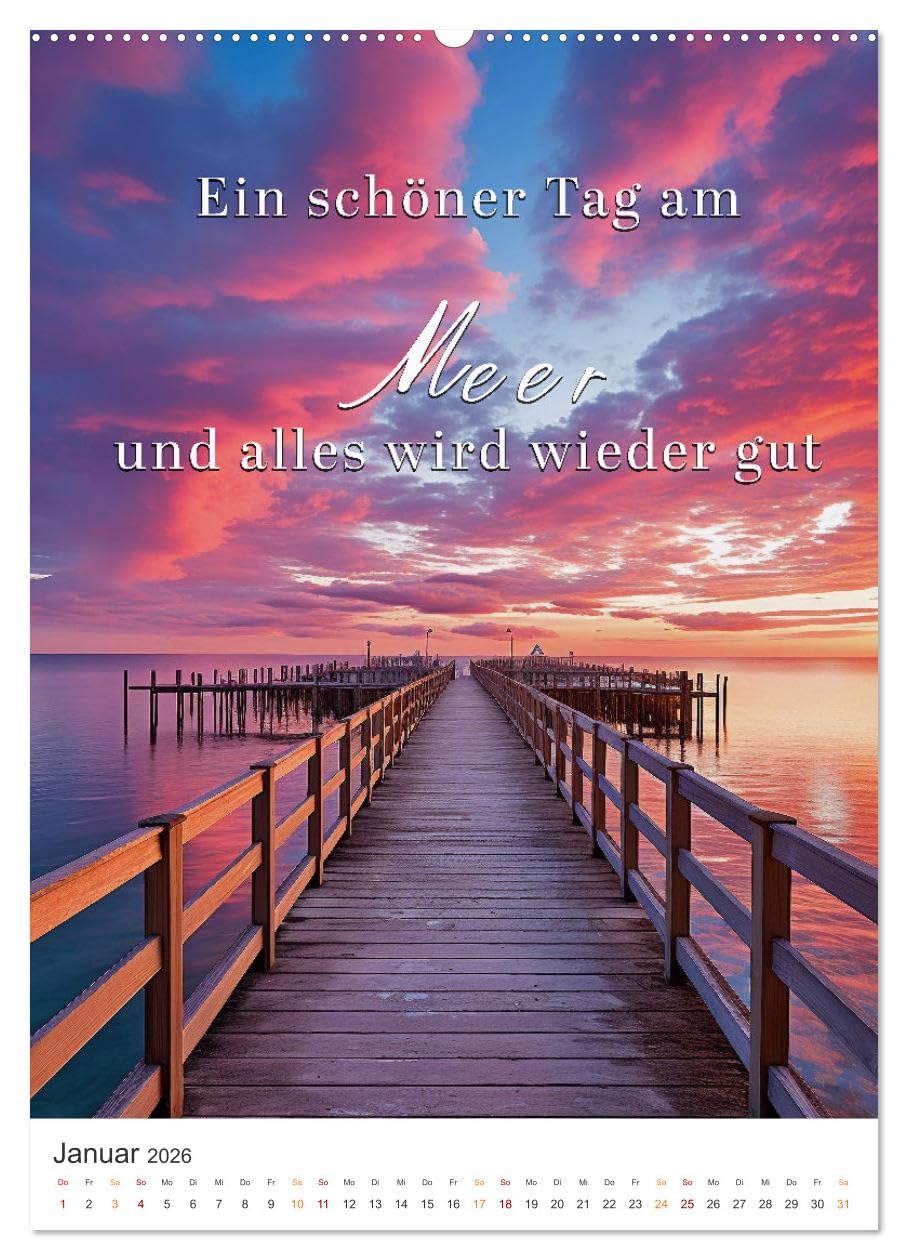 Meine Auszeit für die Seele (hochwertiger Premium Wandkalender 2026 DIN A2 hoch), Kunstdruck in Hochglanz: Auszeit für die Seele ist eine Gelegenheit, ... sich selbst zu nehmen. (CALVENDO Gesundheit)