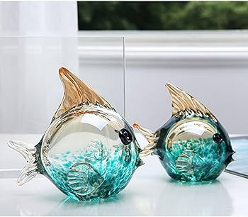 【龍風】美術品　ガラス製　魚　置物 龍風】美術品 ガラス製 魚 置物 龍風】美術品 ガラス製 魚 置物