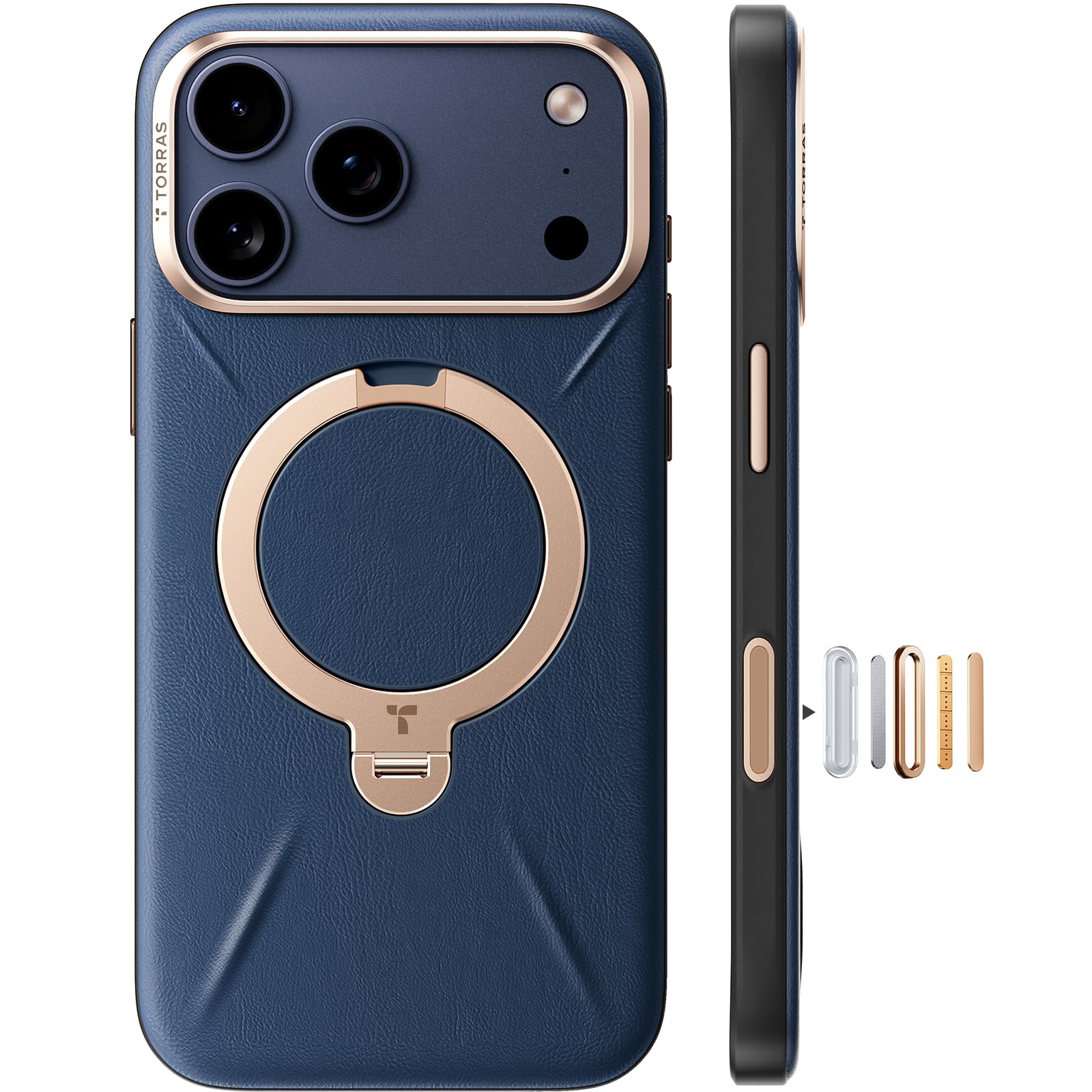 Amazon.com: TORRAS Organic Leather for iPhone 17 Pro Case with
