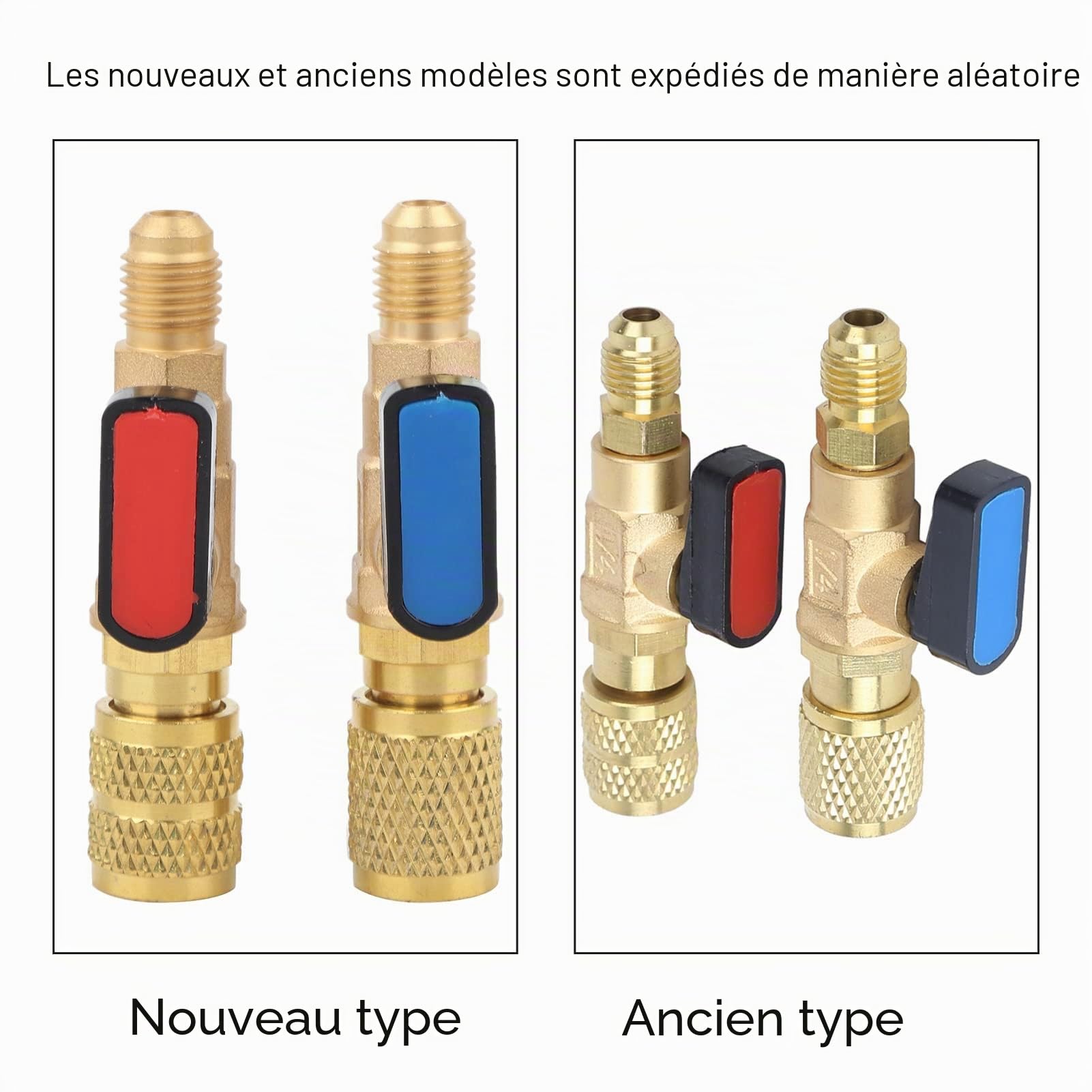 Haofy R22 R410A Soupape de réfrigérant pour climatisation Adaptateur de Tuyau de Robinet à Bille Réduit Perte de Réfrigérant Suitable for SAE Standard 1/4 inch HVAC Tubes
