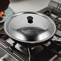 Vista 8 de DECHOUS Cacerola con tapa Tapa de sartén Tapas de vidrio para hornear Tapas de repuesto Cubierta de plato de microondas Tapa de sartén de cocina