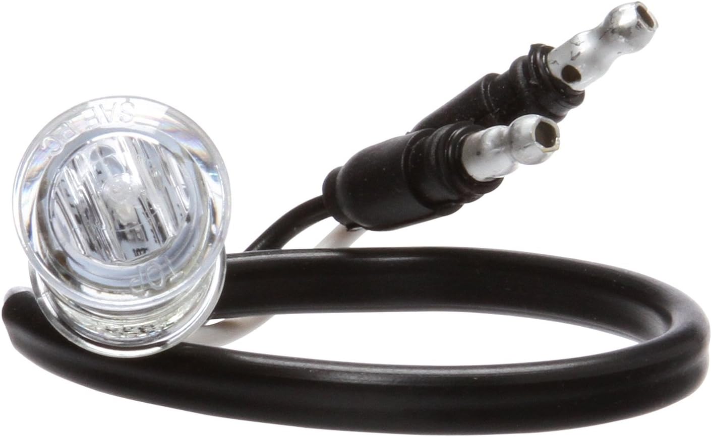 Truck-Lite 26250Y Marker Clearance Light (26 Series, LED, Yellow Rectangular, 3 Diode, P2, 2 Screw, Hardwired, 180 Bullet Terminal, 12V)