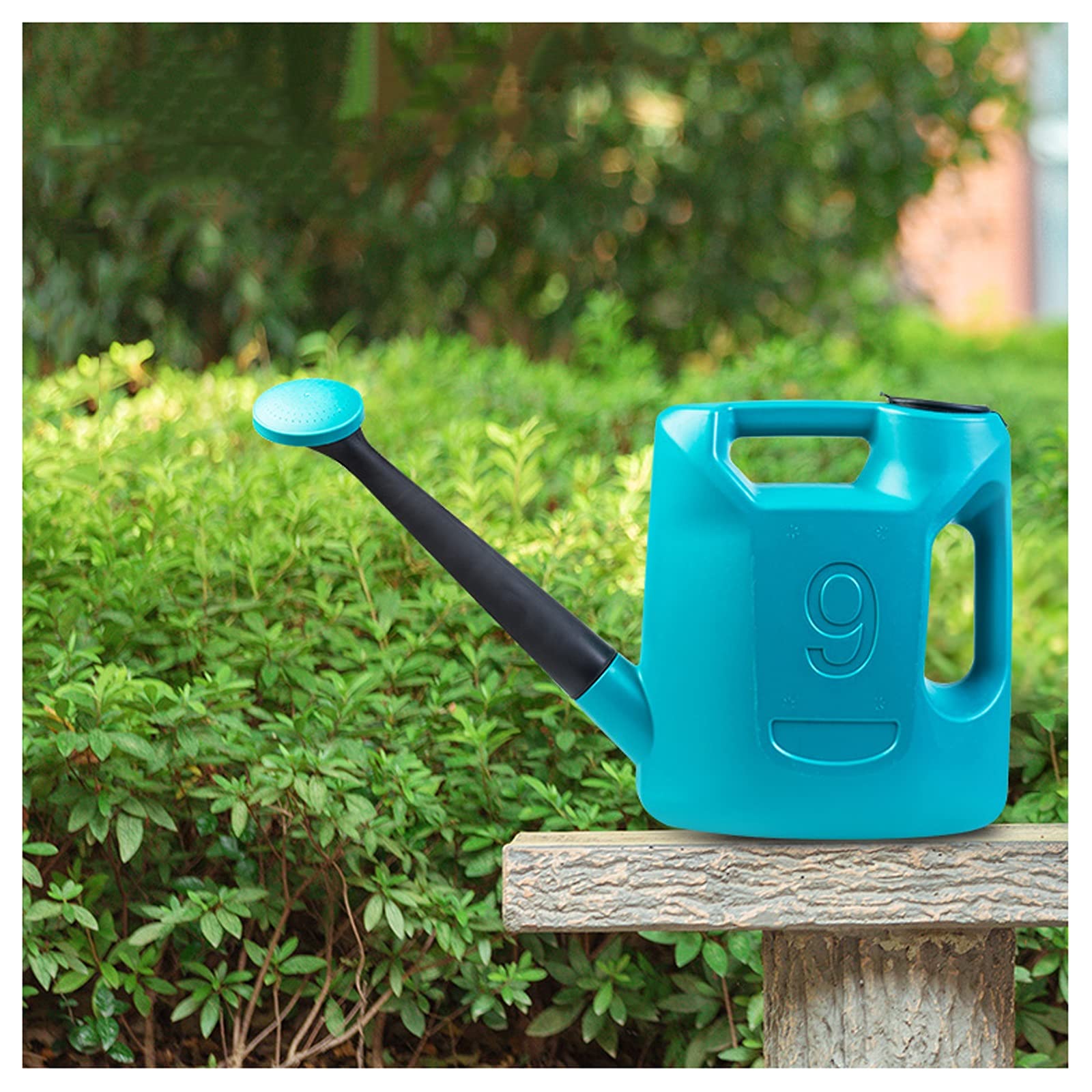 Esta regadera de jardín, regadera para Plantas de Exterior, regadera con Cabezal rociador, Maceta para Plantas de Interior y Exterior, regadera Azul Marino de Boquilla Larga para Plantas de