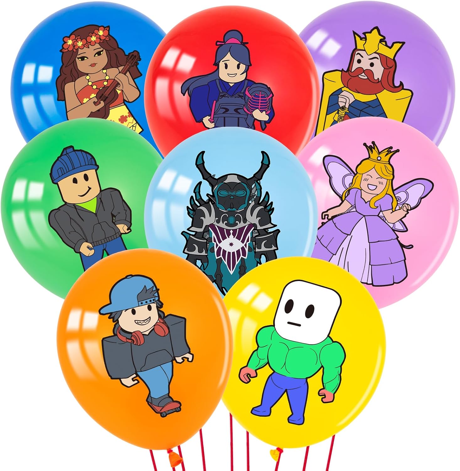 48pcs Game Theme 12in Latex Balloons, Video Game Theme