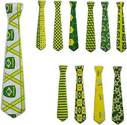 Gravata Kit 24 Unid Carnaval Festa Copa Do Mundo Brasil Jogo (2014-F)