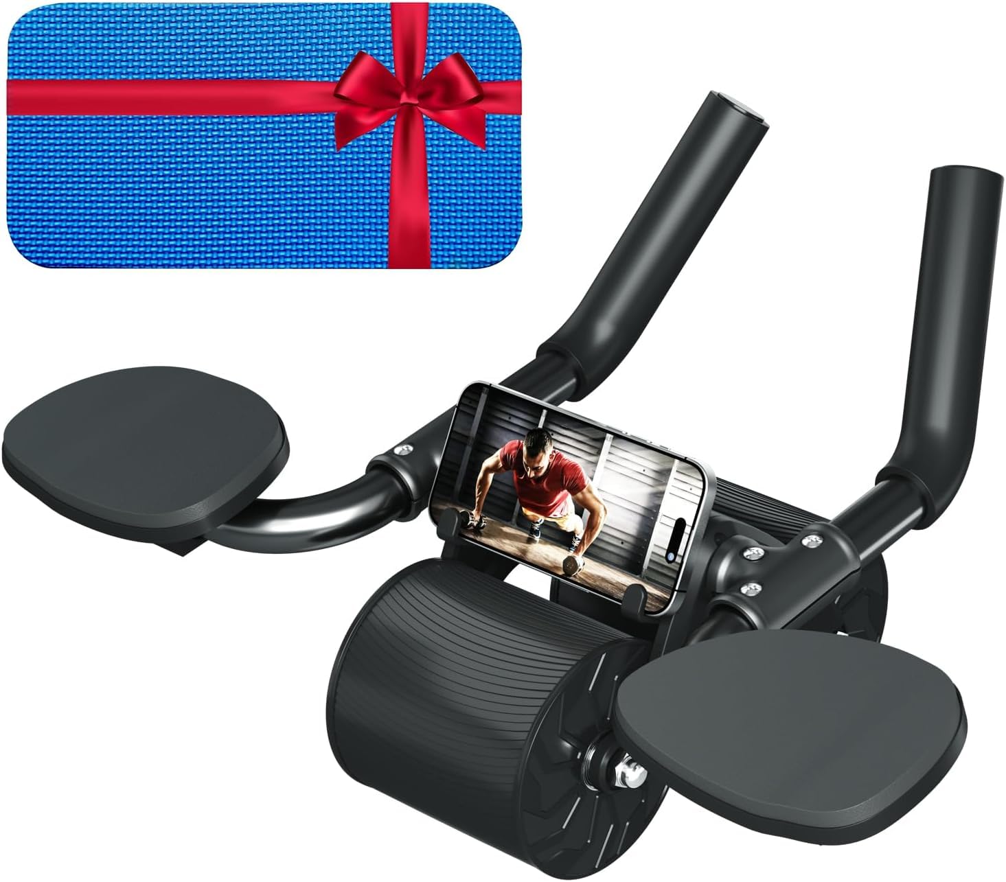 Proxin Ab Wheel Roller with Elbow Support, Automatic Rebound Abdominal Wheel, Ab Wheel Roller for Core Workout, Ab Wheel Roller with Phone Holder, 4d Ab Wheel Roller for Office, Home, Outdoor (B0CKL4XKF3) Amazon Price History, Amazon Price Tracker