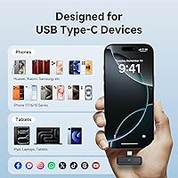 Vista 7 de Micrófono Lavalier inalámbrico 3 en 1 para cámara, iPhone, teléfono Android, mini micrófonos, batería de 130 pies y 16 horas, sistema de micrófono