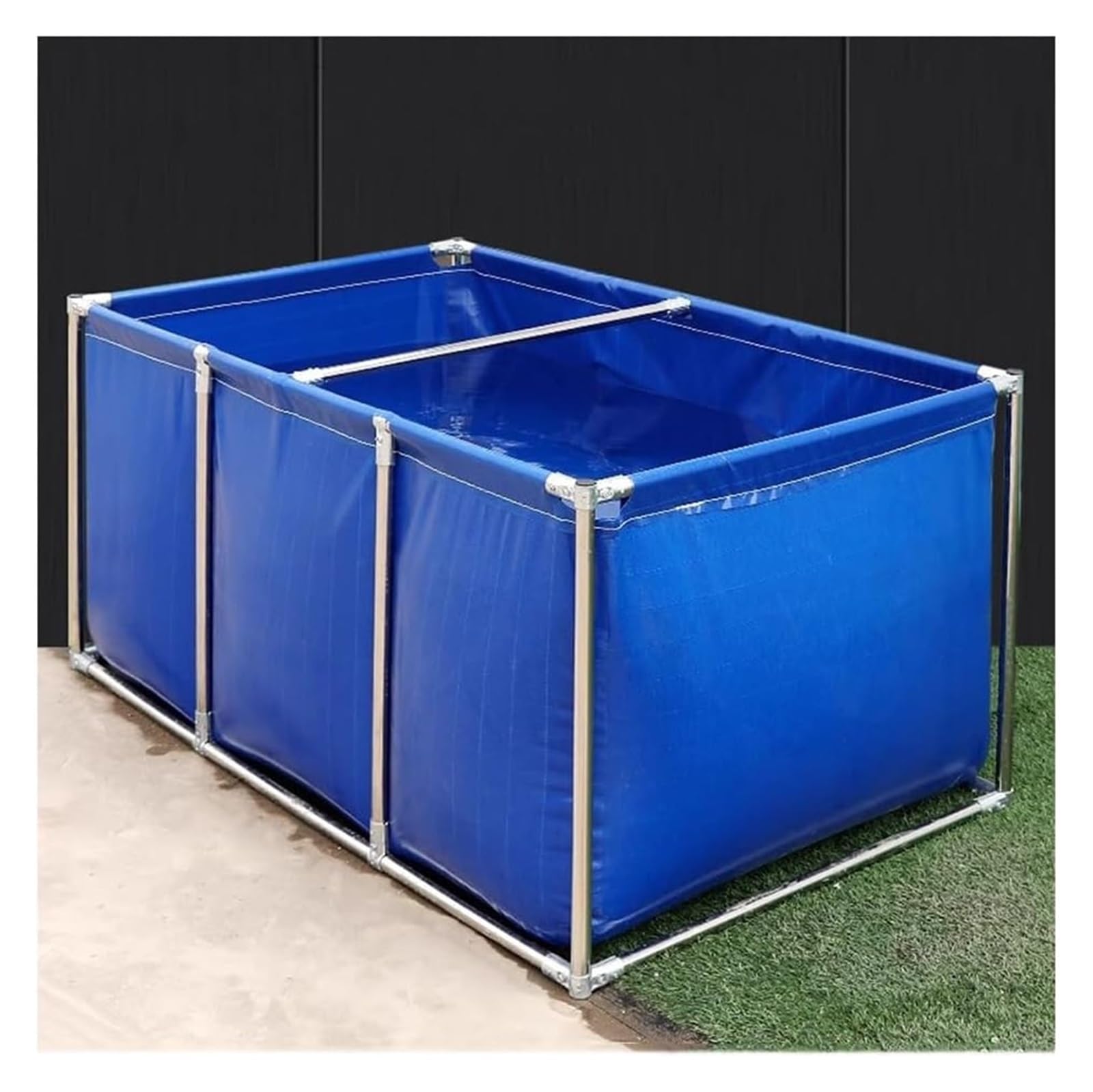 Aquarium extérieur en PVC avec vanne de vidange, étanche à l'eau (0,6 mm), Convient aux carpes koï et Autres Poissons, Peut être utilisé comme Bassin de rétention temporaire pour Les Poisson