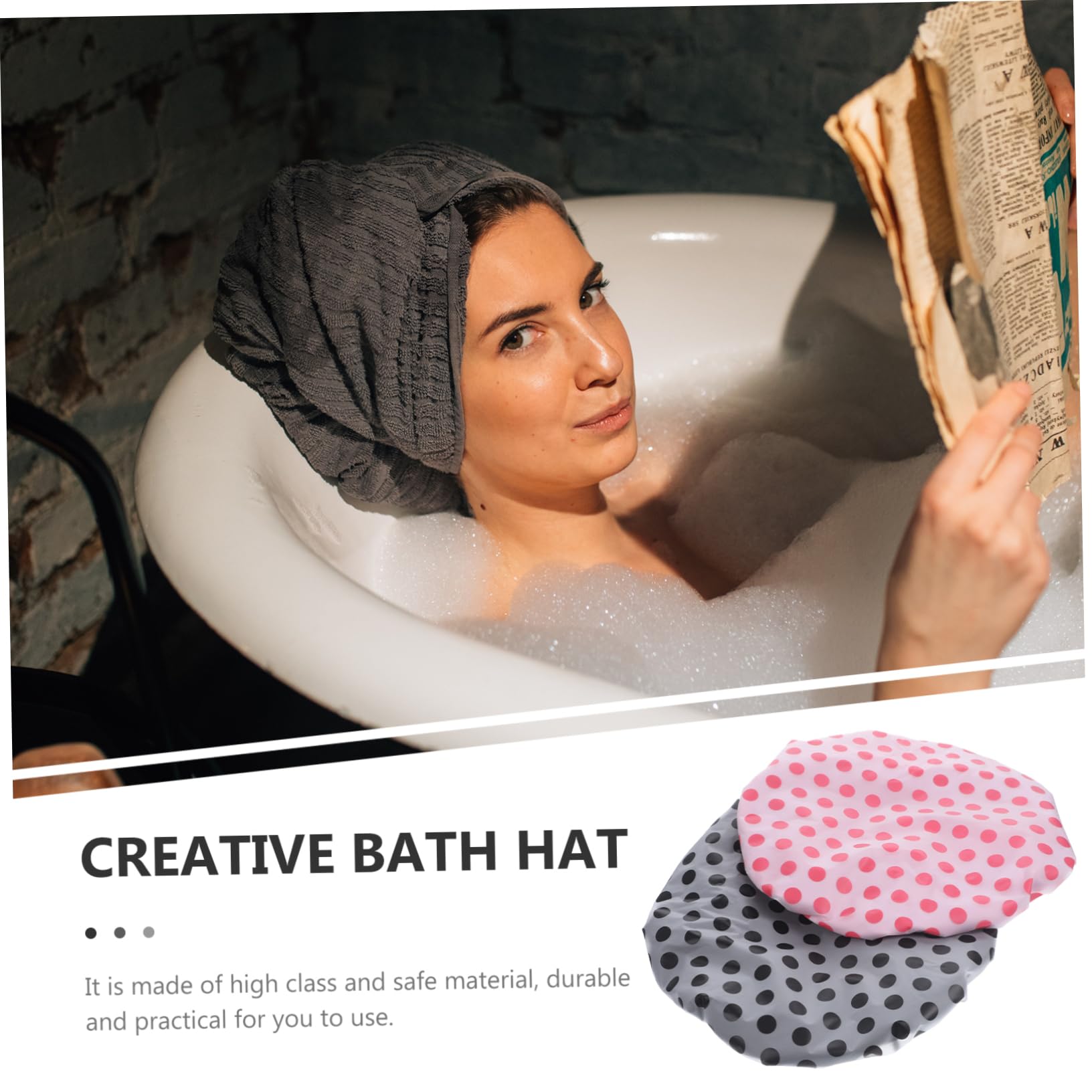 Angoily 3 Set di Cuffie in Raso per Dormire Comode Cuffie da Cuffie da Bagno a Doppio Traspiranti per Ricci 2 Pezzi * 3