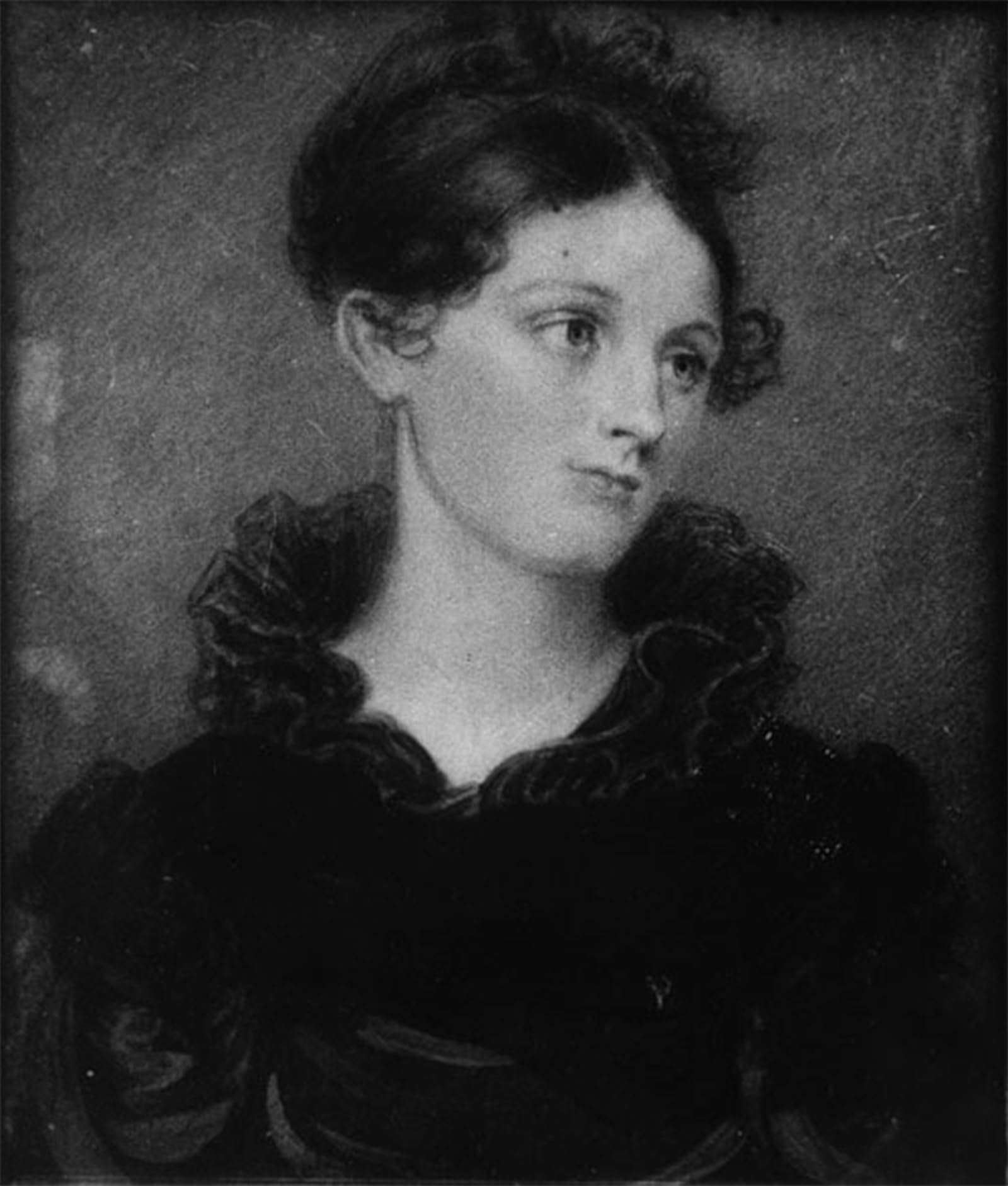 SERENDIPITP Retro Picture Poster Wall Art Pictures Painting Portrait of a Young Lady Henry Inman Wall Art Canvas Print for Wall Decor 60x90cm