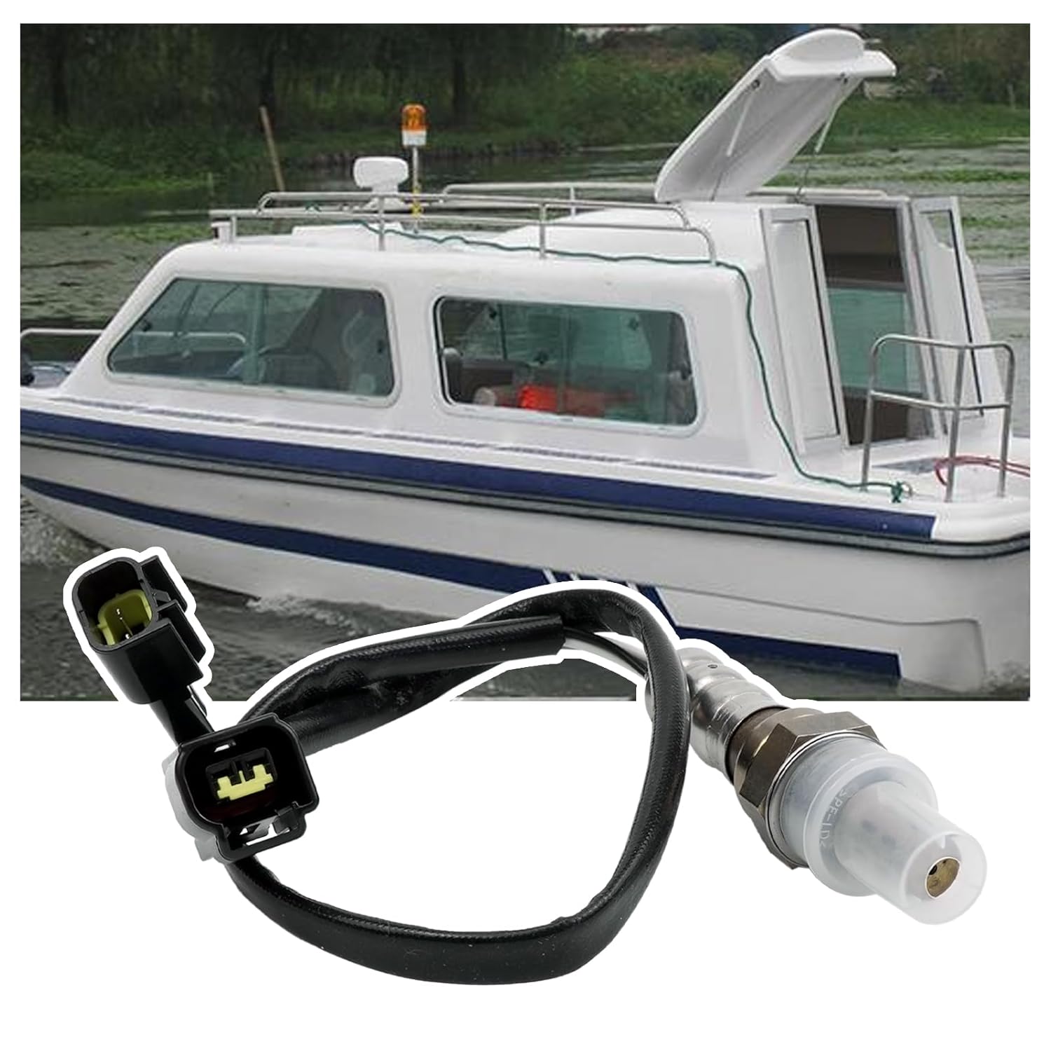 Oxygen Sensor Replacement for 68F8592A0000 65L-8592A-00-00 65L-8592A-01-00 68F-8592A-00-00 Fit for Yamaha Outboard LZ-TXR Z-TXR HPDI 150-200HP