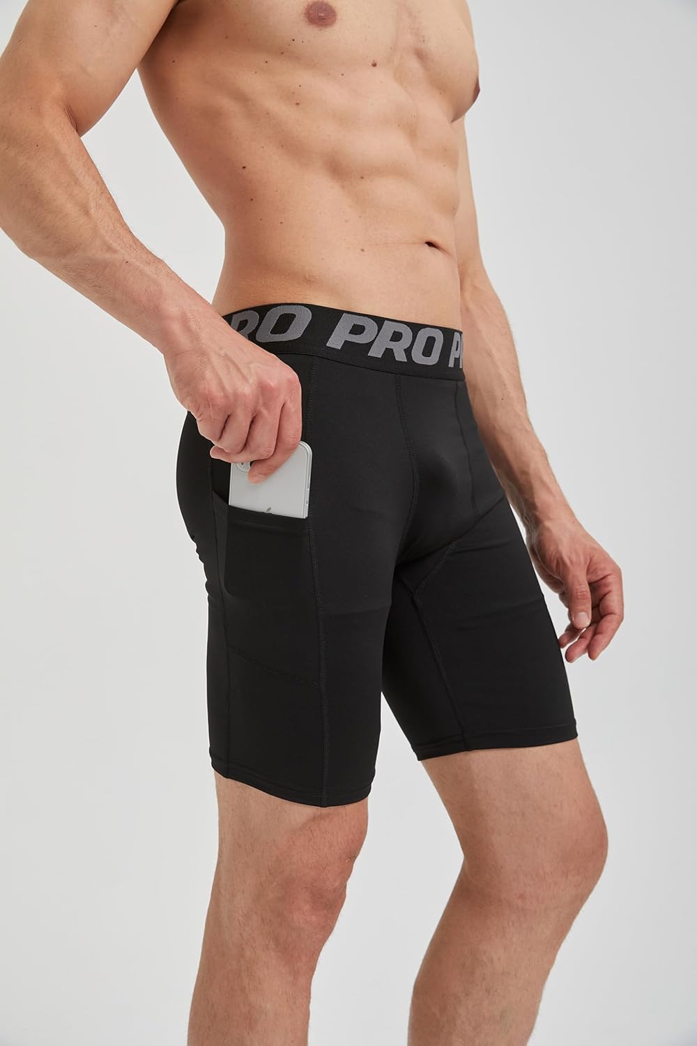 DANI CHINS Men's Athletic Compression Shorts Sports Running Workout Gym Underwear Boxer Shorts with Pockets - Image 2