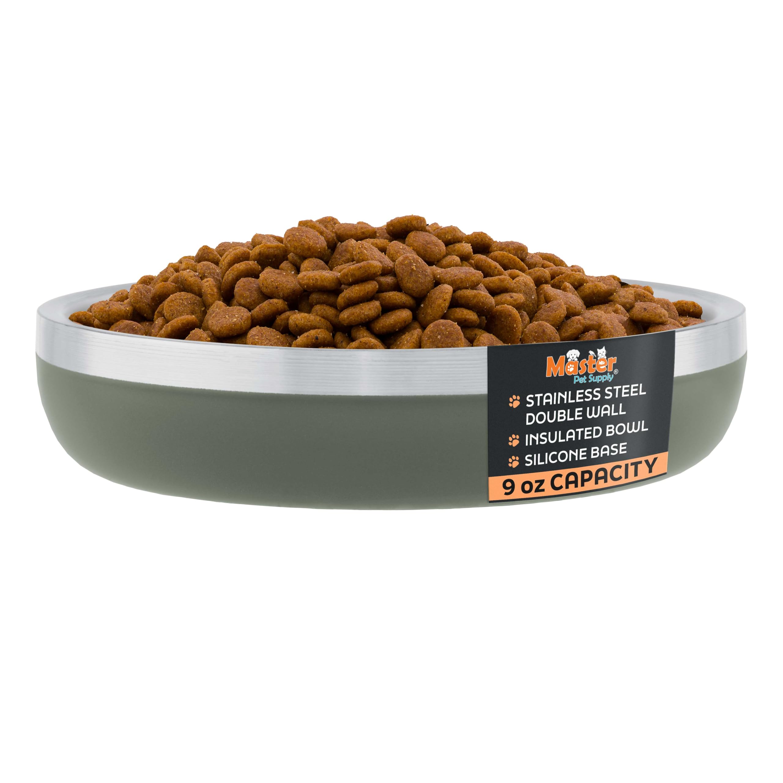 Gamelles pour chat en acier inoxydable antirouille double paroi extra épaisse